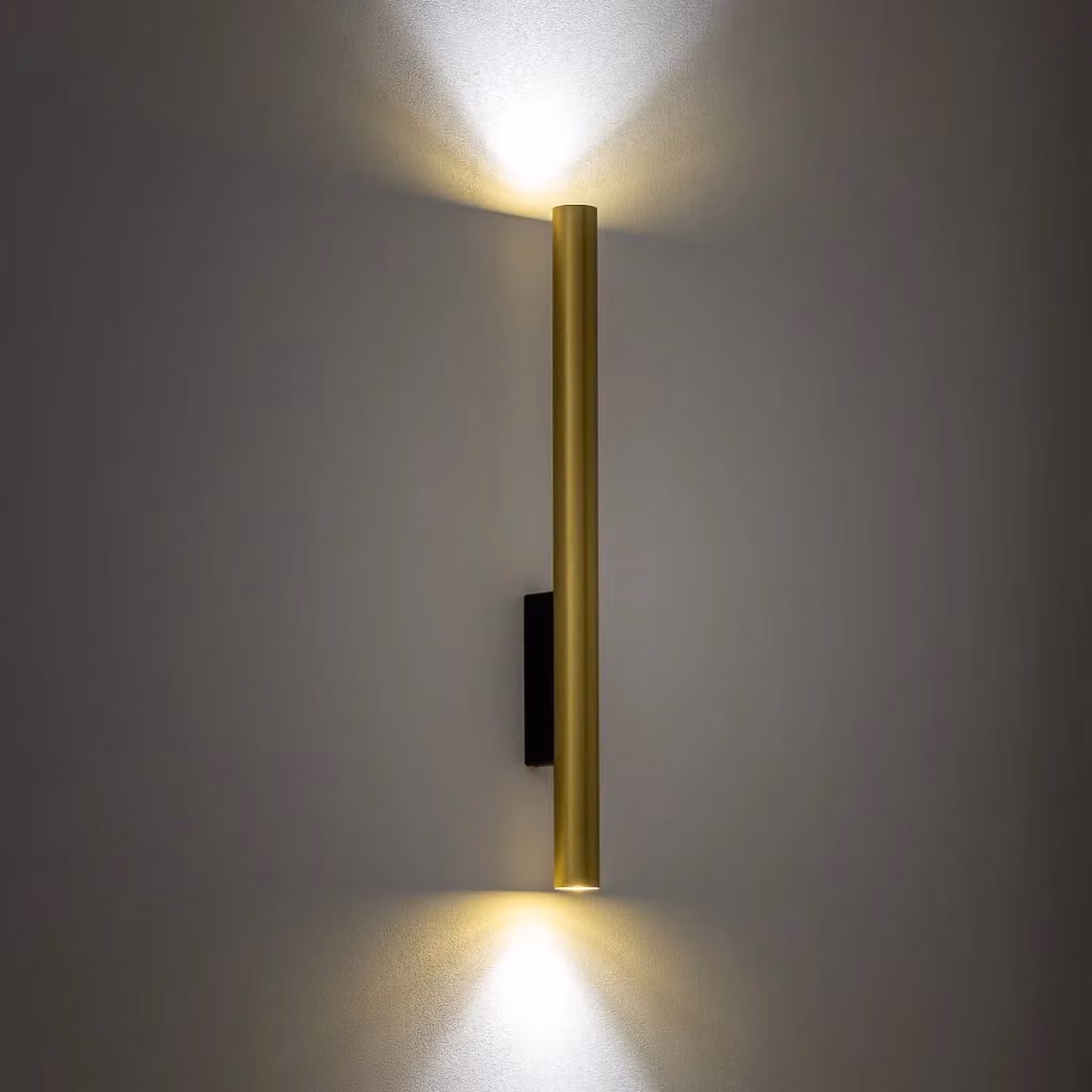 Applique Nowodvorski Lighting Fourty in metallo ottone e nero, 2xGU10, L: 60 cm – 2