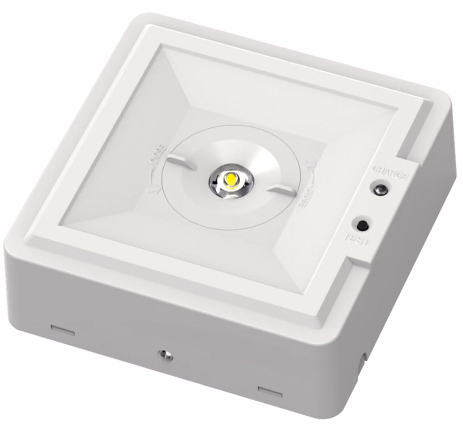 Lampada di emergenza Ecolite con tecnologia SMD, 2,8 W, batteria Ni-Cd, 3 ore di autonomia, 5000 K, grado di protezione IP20, diffusore rotondo TL8011LK-LED