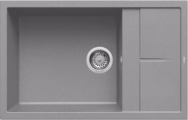 Lavello Elleci Incasso 1 vasca 78x50 Unico 310 Granitek Grigio Cemento LGU31048