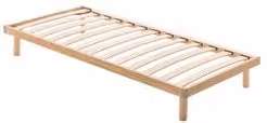 Rete a doghe fisse Living Design OHA 24 in faggio color beige L: 190 cm, P: 80 cm