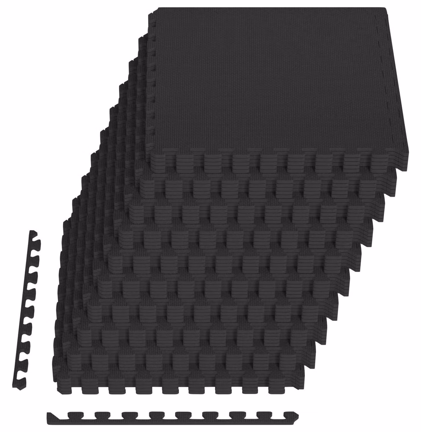 Tappetino protettivo per piscine, confezione da 40 pezzi, colore nero, superficie totale 14,4 m², realizzato in schiuma EVA