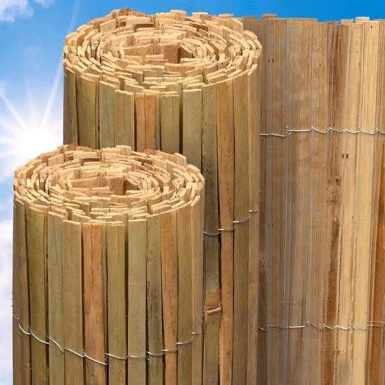 Elementi in bambù 90x600 cm - Resistenti alle intemperie e robusti -