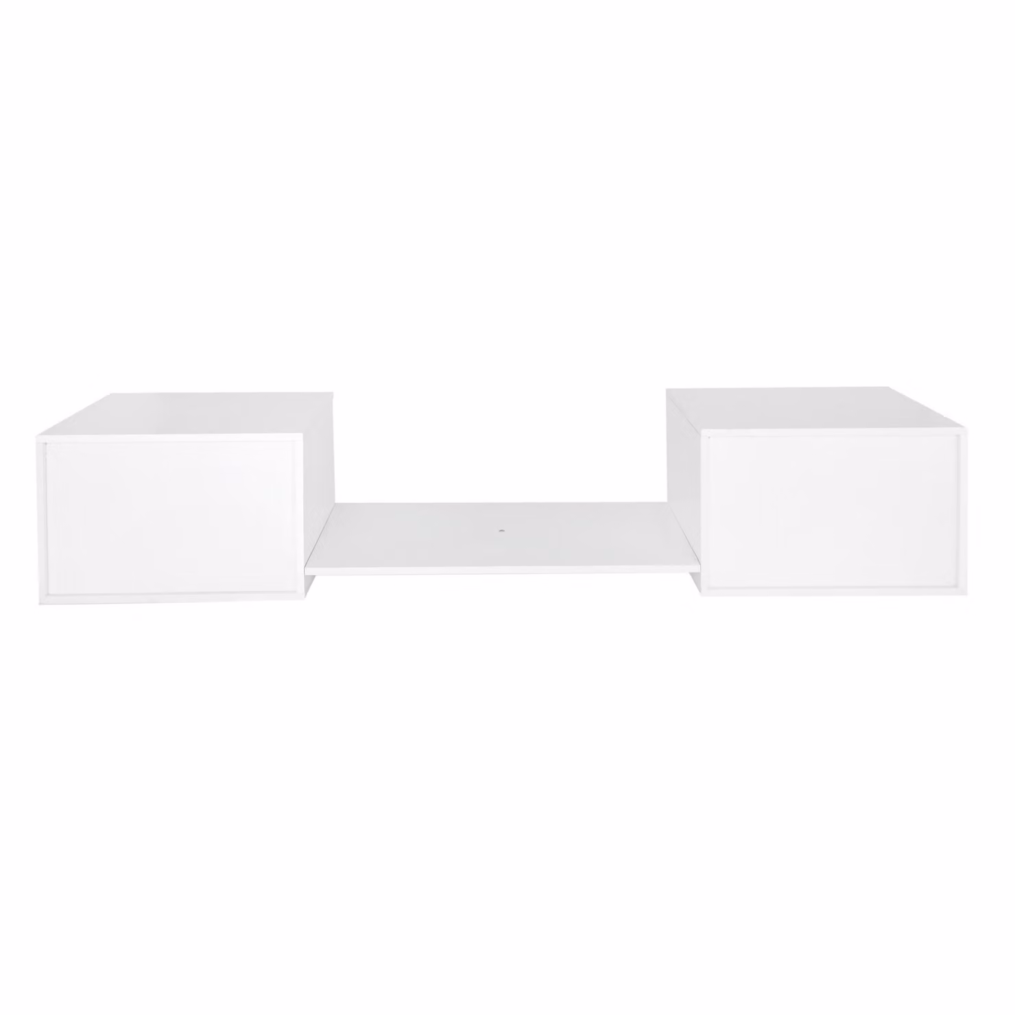 Scarpiera Panca Aosom con 2 Ante in MDF per Ingresso, Bianco, L: 189 cm, P: 40 cm, H: 34.5 cm – 2