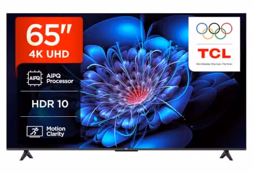 TCL 65P6K – Smart TV 4K HDR Direct LED da 65", Google TV con Dolby Audio