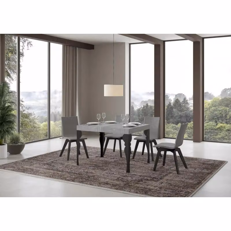 Tavolo allungabile rettangolare Itamoby con piano in laminato e struttura in metallo, L/P/H: 110 x 70 x 77 cm – 2