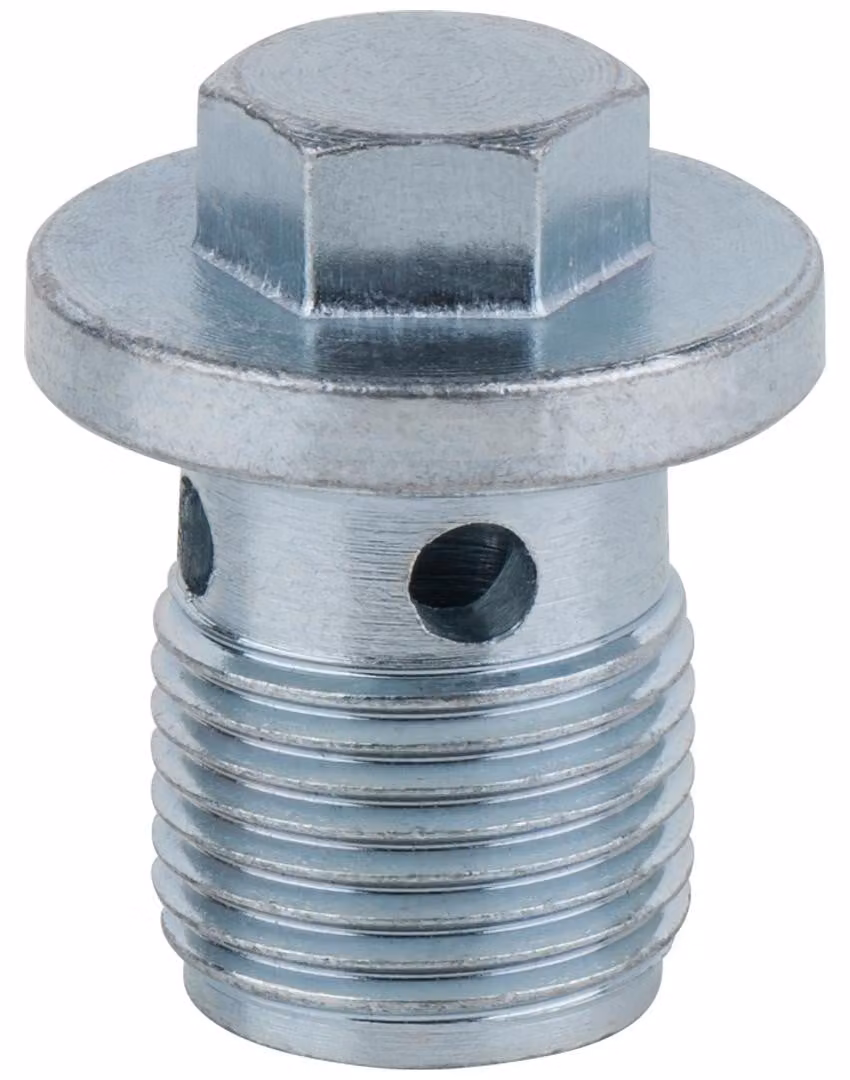 KS TOOLS Tappo di scarico olio, esagono esterno 13mm, M18x1.5x21mm, confezione da 10 ( 430.1081 )