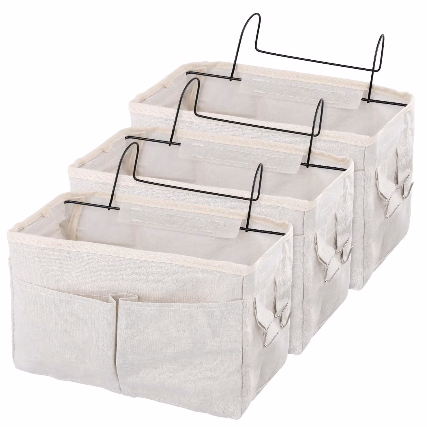 Set di 3 organizer sospesi per letto, ideali per la conservazione