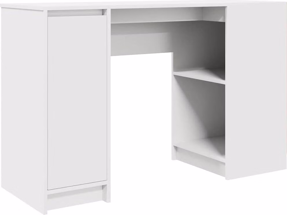 Scrivania Bianca 120x42x76 cm in Legno Multistrato
