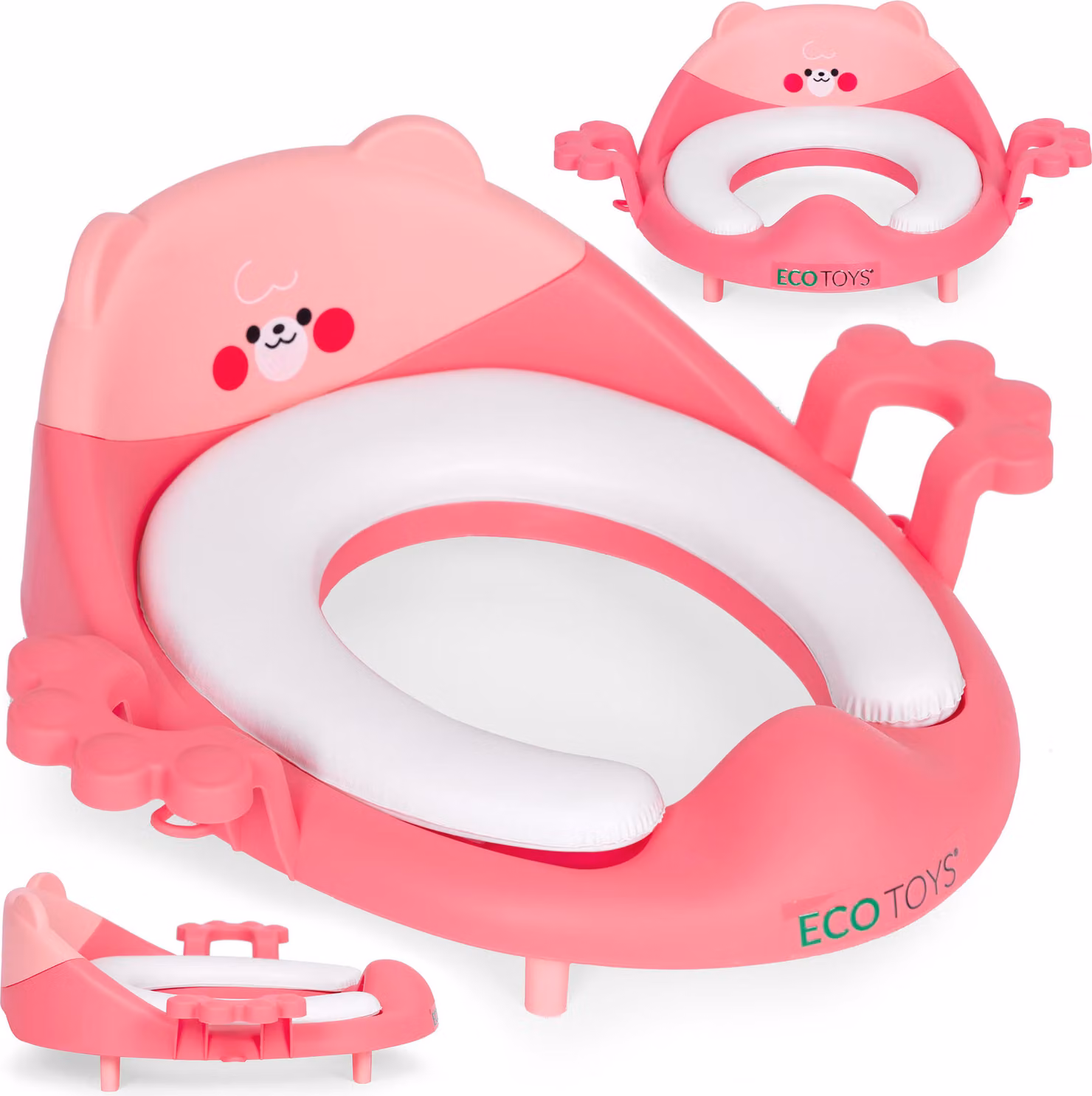 Coprigranito per bambini con maniglie e morbido cuscino rosa ECOTOYS