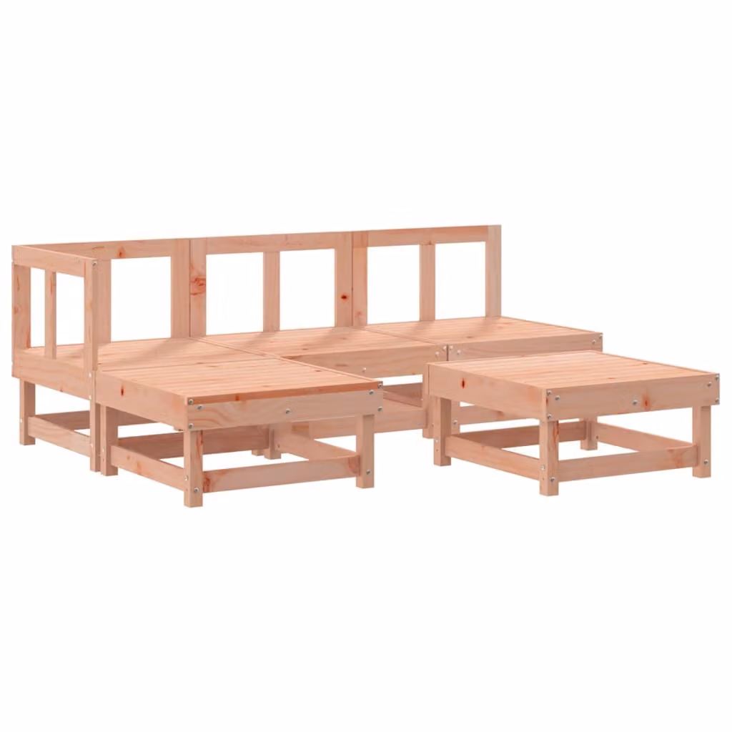 Set Salotto da Giardino 5 pz in Legno Massello di Douglas