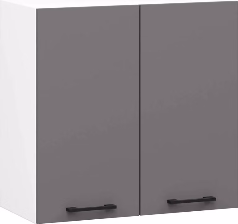 Mobile cucina sospeso 60 cm VERMINA - bianco / grigio