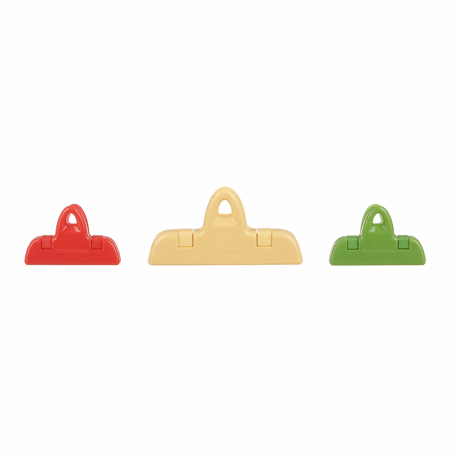 Set di 3 clip chiudisacchetti Tescoma multicolore in plastica lavabili in lavastoviglie