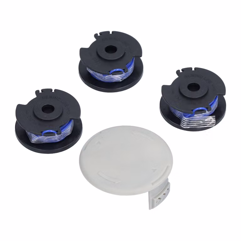 Cursore per trimmer, coperchio del rocchetto, rocchetto di linea per trimmer, bobina di linea per trimmer, rocchetto di testa per trimmer, accessorio per trimmer