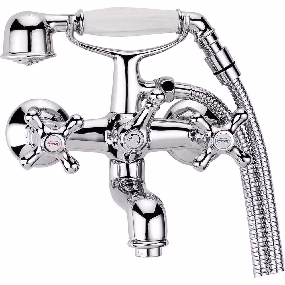 Aqualine Victoria - Miscelatore da bagno con accessori, cromo VC10