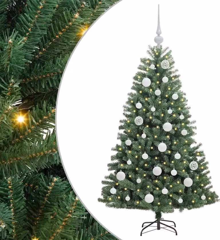 vidaXL Albero di Natale artificiale pieghevole verde 120 cm