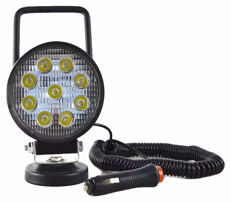 Luce di lavoro, potenza 42 W, doppio angolo di fascio, proiettore da 27 W