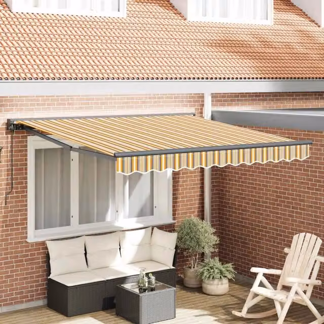 Struttura della tenda Giallo e Grigio 300 x 250 cm 3330031