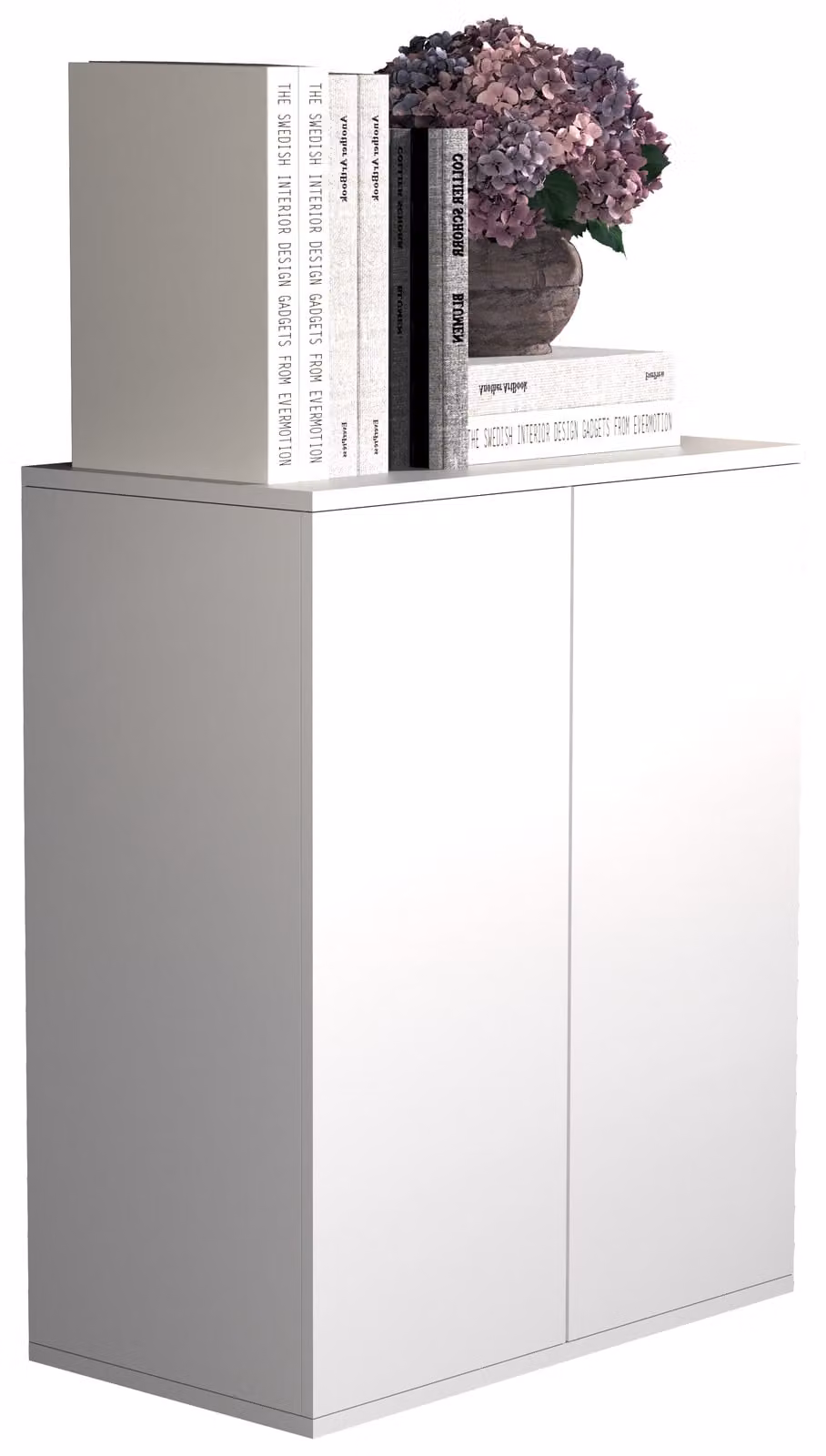 Cassettiera in legno | Tavolino con ante girevoli | Dimensioni ca. H. 73 x W. 60 x D. 32 cm - Dalosa 2