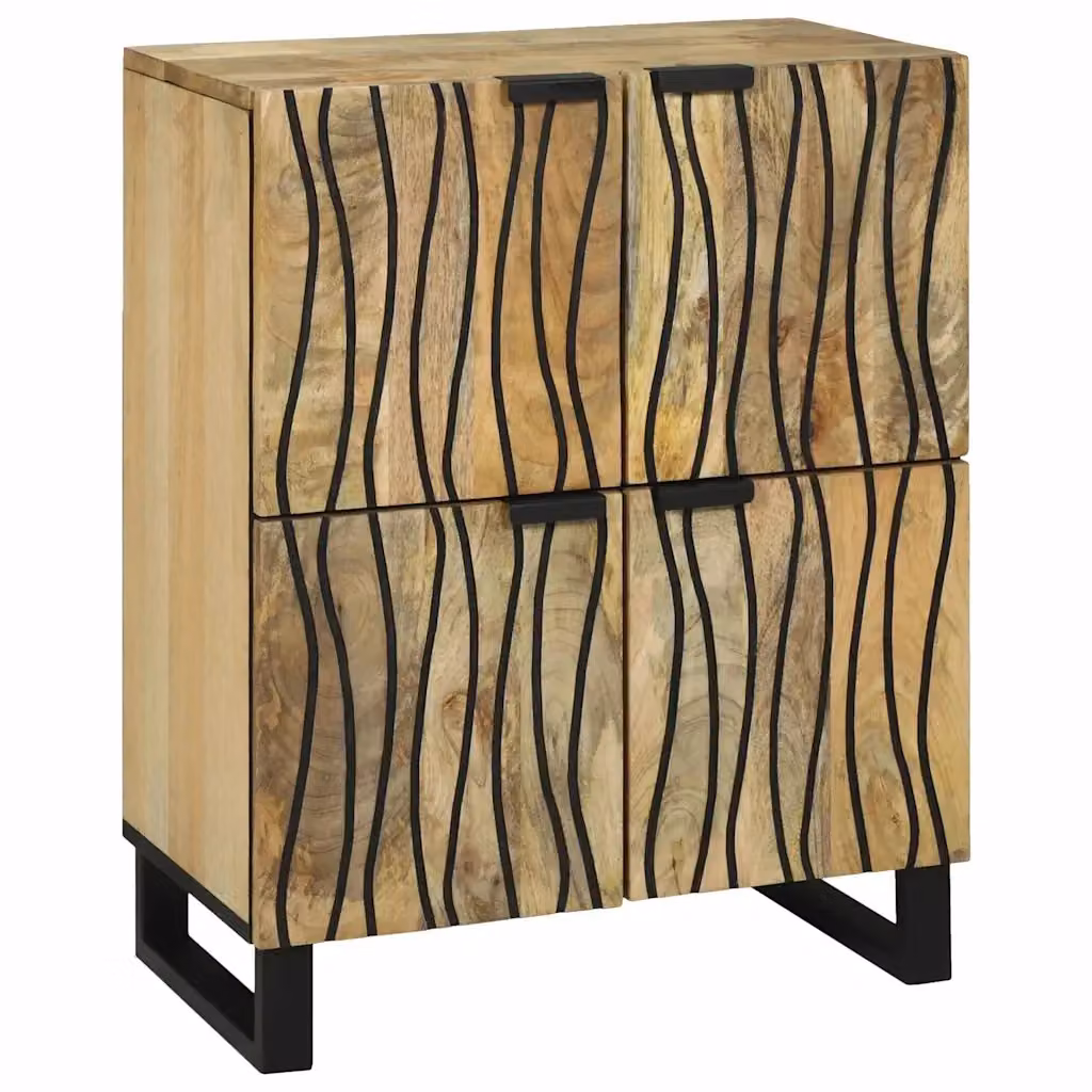 Credenza Buffet in legno massello di mango Marrone L: 60 cm, P: 33 cm, H: 75 cm – 2