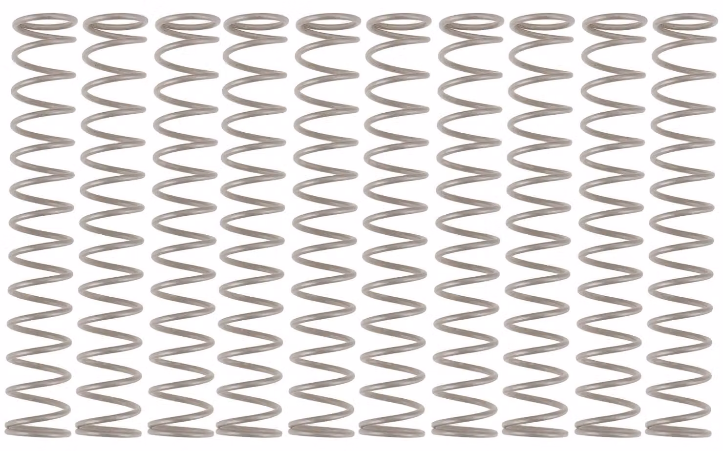Molle a compression in acciaio inossidabile, confezione da 10, dimensioni 50x8x0,8 mm, per modellismo