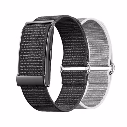 Nilox ONAIR, Screenless Smart Band Fitness, Monitoraggio 24/7 Salute e Attività, Design Minimal, Batteria a Lunga Durata, con Coaching intelligente, Dispositivo Nero, Cinturini Nero e Grigio