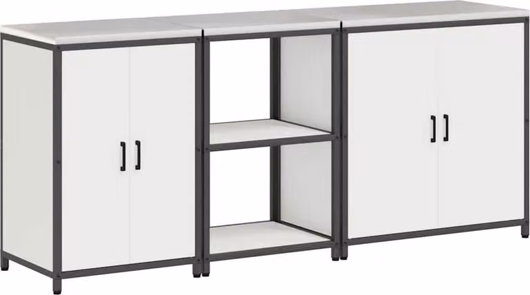 Set di Stoccaggio per Cucina HATTEM 3 pcs Bianco