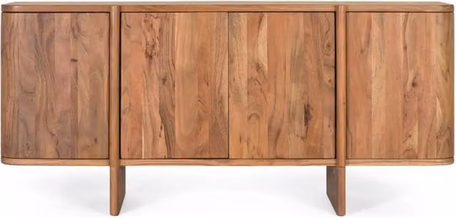 Credenza moderna in legno di acacia marrone Giner Y Colomer L: 170 cm – 1