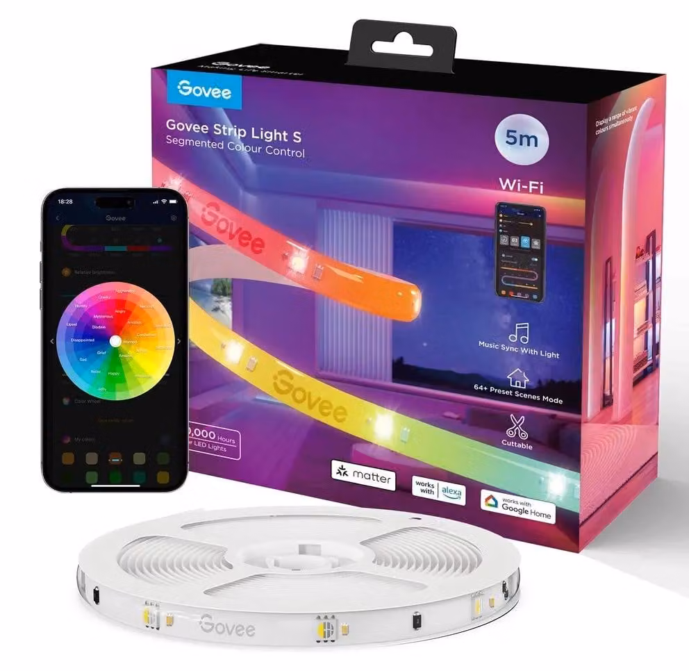 Govee H612ACD1 Govee RGBIC LED Strip Light (Wi-Fi, Bluetooth, Matter) 5,0m