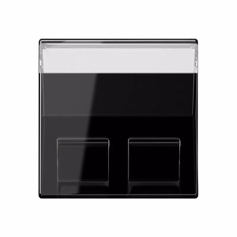 Jung A569-30BFPLSW Copertura con campo di scrittura 9 x 51 mm, nero