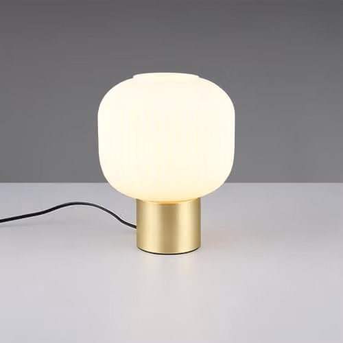 Lampada da tavolo DIVA oro-bianco-nero 1xE27x40W vetro, dimensioni: 26x20x20 cm, IP20, Trio