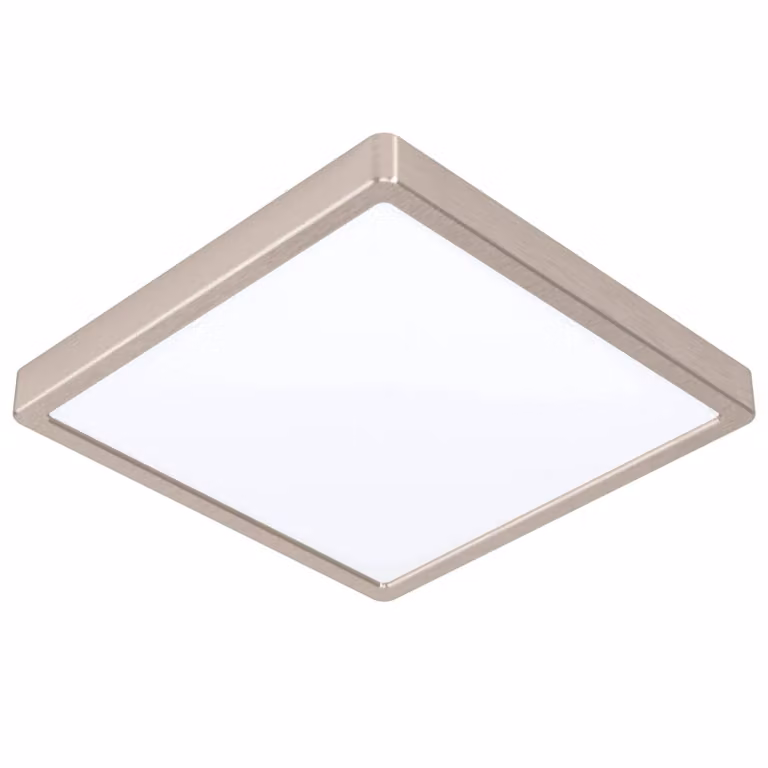 Eglo LED plafoniera a pannello Fueva 5 nichel opaco 29x29cm 20W 2500lm bianco neutro 4000K