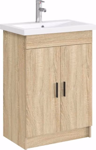 Lavabo da bagno Cromato 61 x 40 x 16,5 cm Metallo CFW1928438