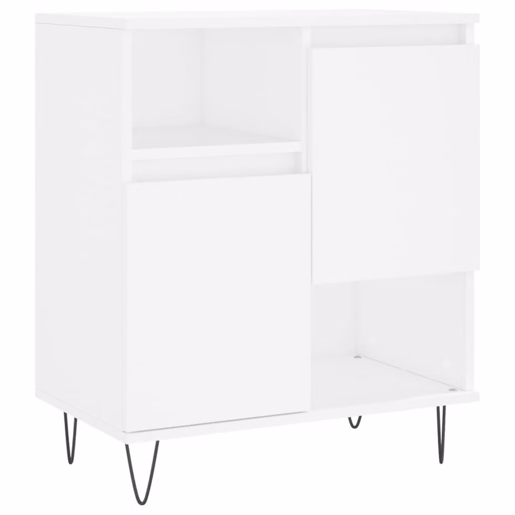 Credenza Bianca 60x35x70 cm in Legno Multistrato