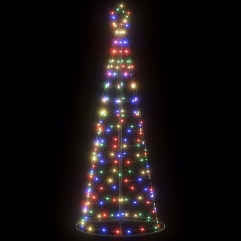 vidaXL Albero di Natale a LED 200 LED Colorato 180 cm