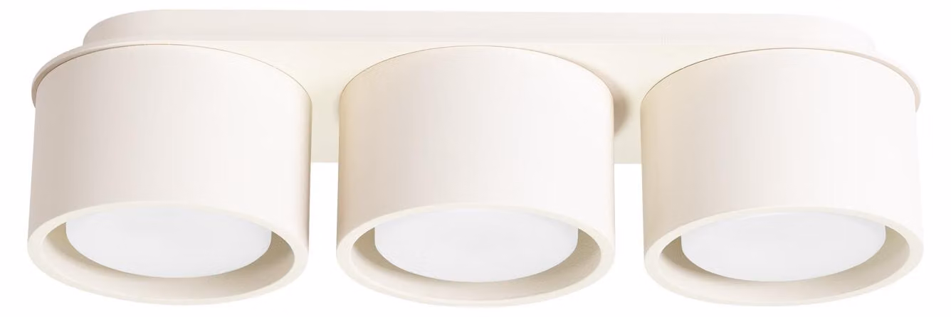Plafoniera MODO 3 beige Gx53 3xGx53 10W in alluminio 8,2x10,4x32,4 cm Sollux Lighting