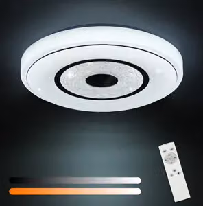ZMH LED plafoniera cucina dimmerabile con telecomando 18W plafoniera rotonda cielo stellato lampada corridoio