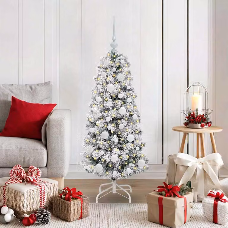 Maison Exclusive - Albero di Natale artificiale pieghevole verde e bianco 120 cm