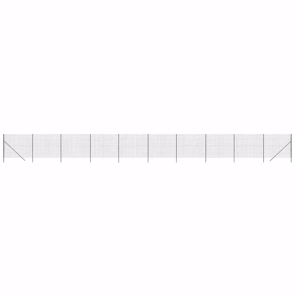 Recinzione in acciaio zincato rivestito in PVC Videx colore antracite L: 25 m, H: 1,4 m – 2