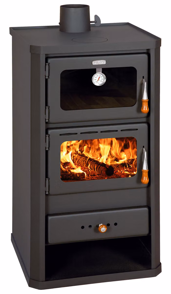 Stufa a legna con forno, potenza termica 12,1 kW Prity FM