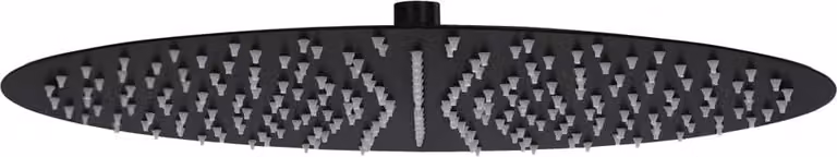 The Living Store Doccia a pioggia in acciaio inox 40 cm tondo nero