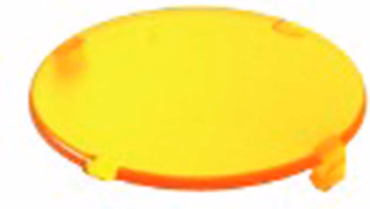 Georg Schlegel Cappuccio pulsante, piatto trasparente Colore giallo Versione scrivibile e illuminabile - 1 pezzo