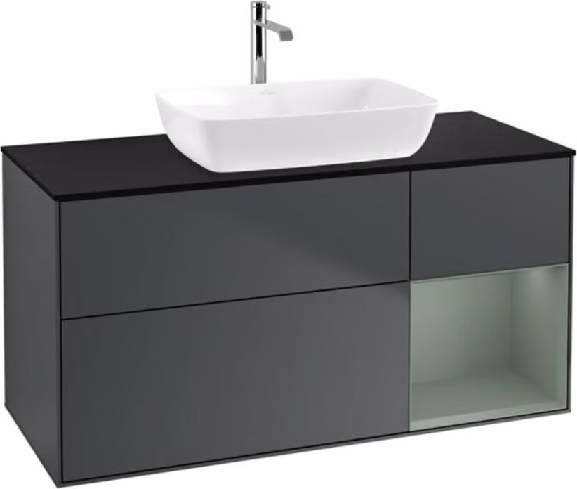 V&B mobile da parete Finion 120cm, Pl b m, Rg Ol m Lac, md bl. m Lac