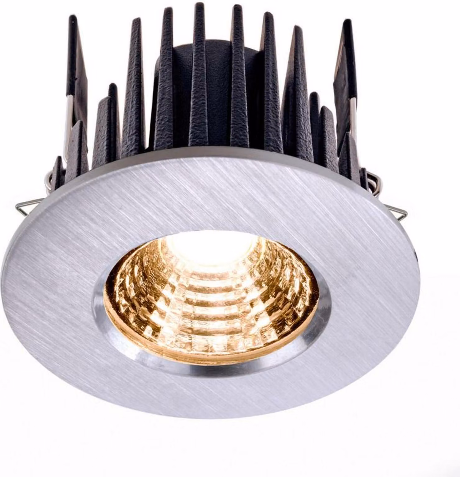 Potente faretto LED con protezione IP65 aumentata, variante: 8W LED, 4200K, grigio argento