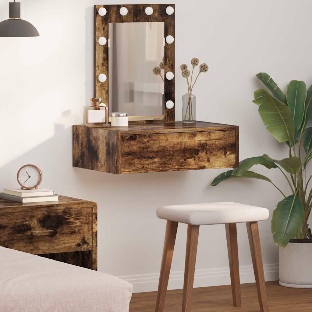 vidaXL Tavolo da Trucco Moderno in Legno MDF Marrone L 60 cm x P 40 cm x H 70 cm
