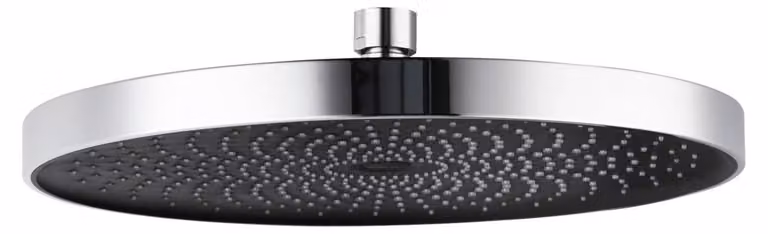 WENKO Soffione Doccia a Pioggia Doccia Benessere Acqua Dolce Ø 26 Cromo nero Bagno