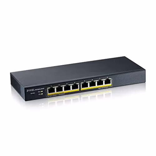 Zyxel Switch Ethernet 8 Porte | Smart Managed | PoE+ | GS1900-8HP