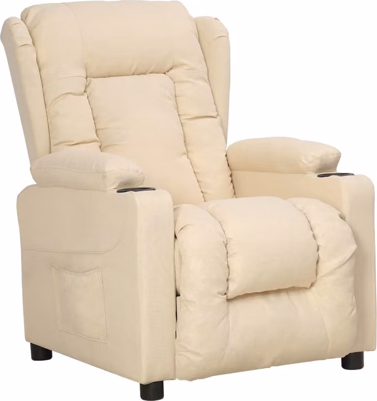 Maison Exclusive - Poltrona relax in tessuto color crema