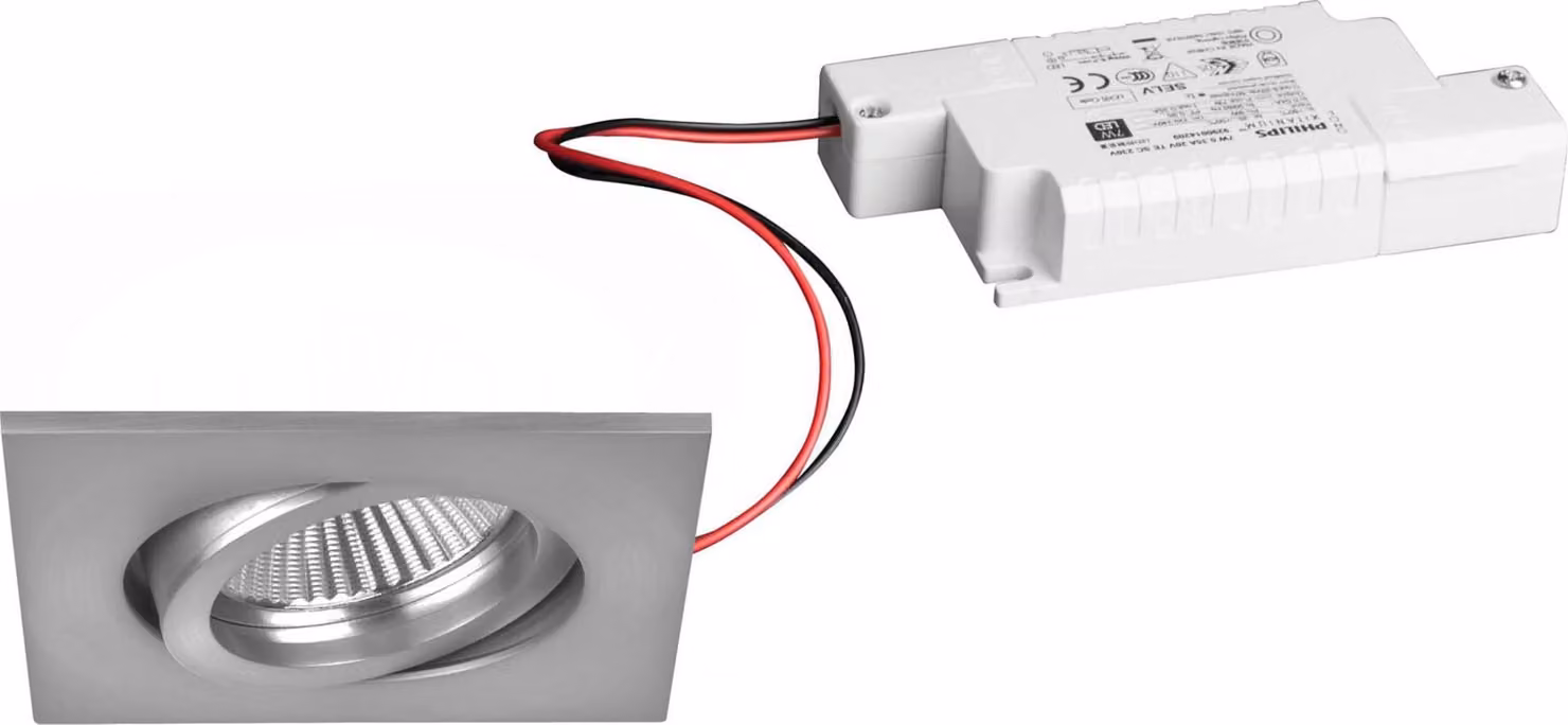 BRUMBERG Set di luci da incasso LED 6W 3000K cromo
