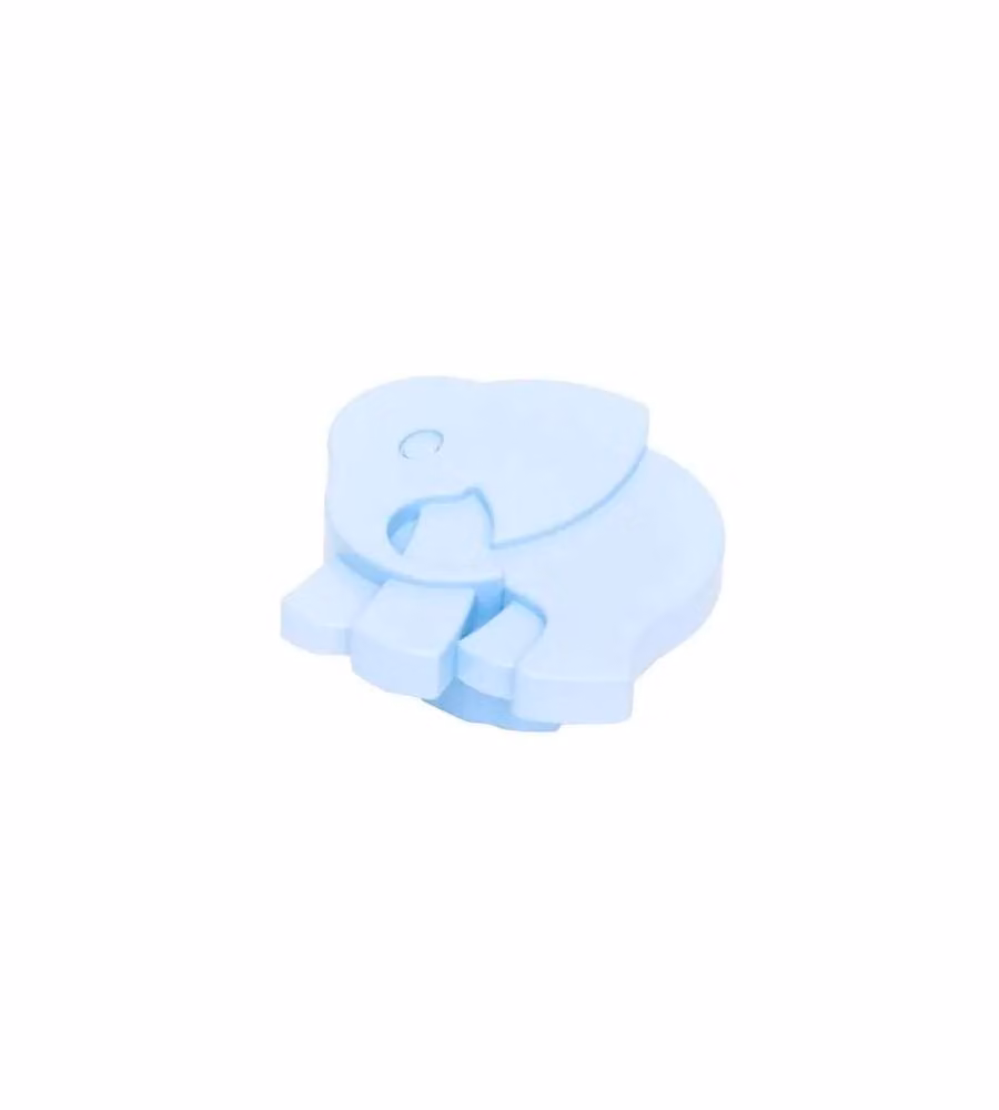 Pomolo Elefante Plastica Azzurro