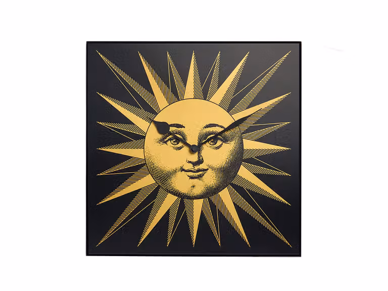 Grande Sole Oro Orologio da Parete
